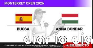Cristina Bucsa - Anna Bondar, en directo hoy: sigue el partido de Monterrey Open