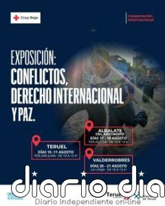 Cruz Roja Teruel acerca a la ciudadanía la exposición 'Conflictos, Derecho Internacional y Paz'