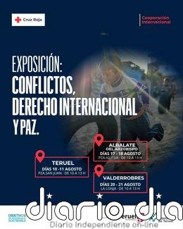 Cruz Roja Teruel acerca a la ciudadanía la exposición 'Conflictos, Derecho Internacional y Paz'