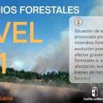 Cuatro medios aéreos trabajan en el incendio iniciado en El Recuenco (Guadalajara), que sube a Nivel 1