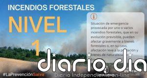 Cuatro medios aéreos trabajan en el incendio iniciado en El Recuenco (Guadalajara), que sube a Nivel 1