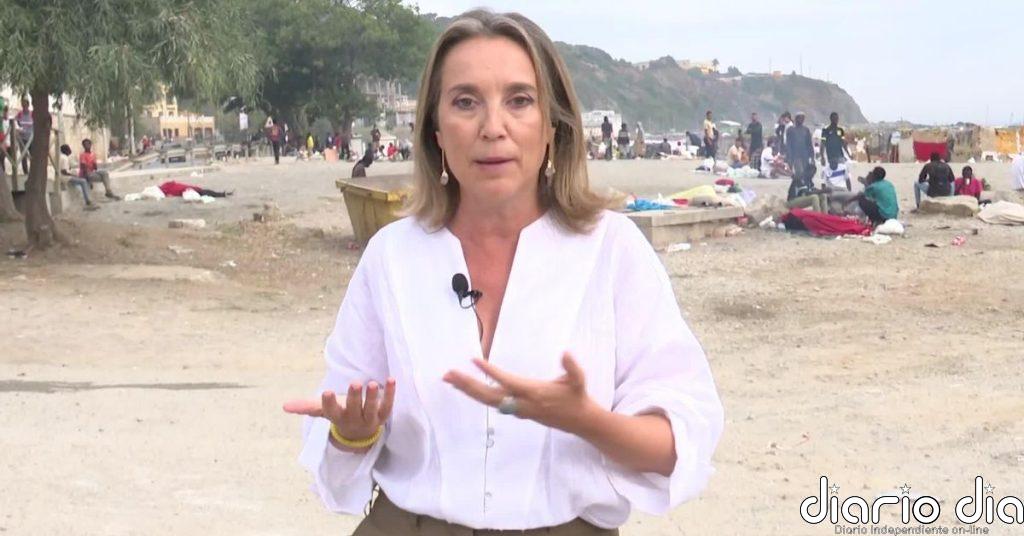 Cuca Gamarra: “No estamos aquí para calentar nada estamos para exigir que vuelva la normalidad a Ceuta”
