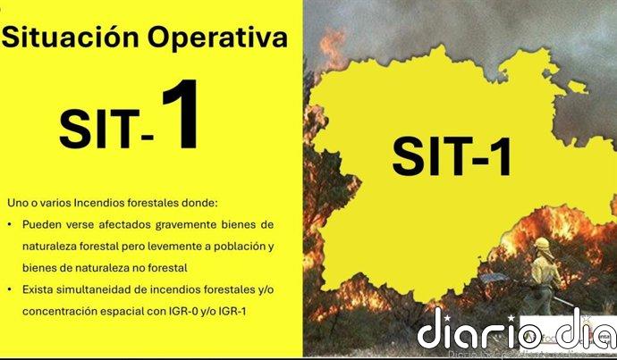 CyL declara Situación Operativa 1 al contabilizarse una decena de incendios por las tormentas