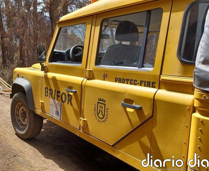 Dan por estabilizado el conato de incendio declarado este lunes en Pinolere, en La Orotava (Tenerife)