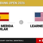 Daniel Merida Aguilar - Learner Tien, en directo hoy: sigue el partido de National Bank Open