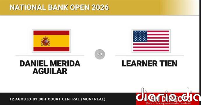 Daniel Merida Aguilar - Learner Tien, en directo hoy: sigue el partido de National Bank Open