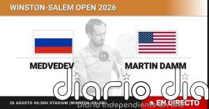 Daniil Medvedev - Martin Damm, en directo hoy: sigue el partido de Winston-Salem Open