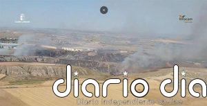 Declarado un incendio en Seseña que alcanza el Nivel 1 por afección de humo a una carretera y un polígono