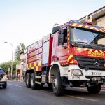 Desalojados dos edificios de Chamberí (Madrid) por un aparatoso incendio originado en la última planta de uno de ellos