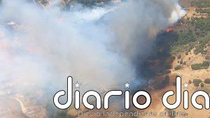 Desalojo preventivo de varias viviendas próximas al incendio forestal de San Roque (Cádiz)