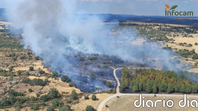 Desciende a Nivel 0 el incendio declarado en Riofrío del Llano (Guadalajara)