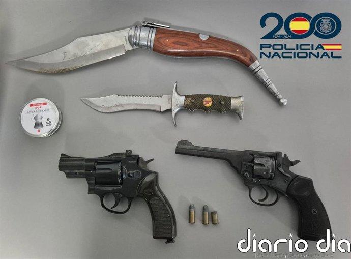 Detenido por circular esgrimiendo un arma de fuego y profiriendo amenazas de muerte
