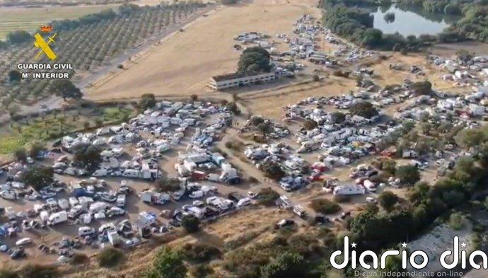 Detenido un conductor sin carné en la rave ilegal de La Granja