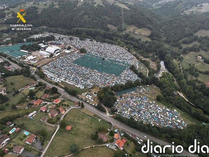 Detienen a un joven de Toledo en un festival de música de Cangas de Onís por tener cocaína y MDMA