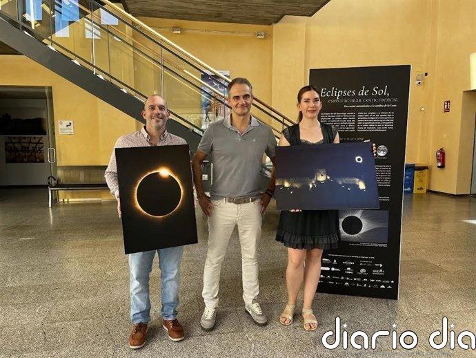 Dos imágenes tomadas con telescopio y cámara antigua, ganadoras del concurso sobre el eclipse de Casa de las Ciencias