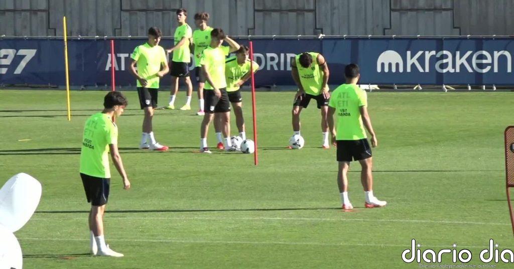 El Atleti se entrena antes de viajar a Corea del Sur