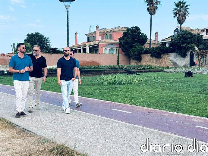 El Ayuntamiento de El Puerto (Cádiz) ejecuta obras de recuperación paisajística en el Paseo Antonio Ariza Cañadilla