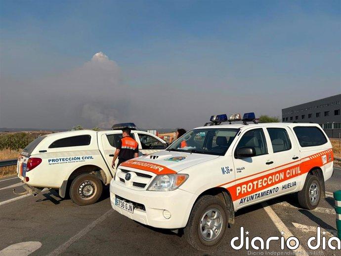 El Ayuntamiento de Huelva agradece a los voluntarios de Protección Civil su colaboración en el incendio de Niebla