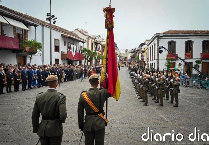 El Ayuntamiento de Teror (Gran Canaria) otorga su Insignia de Oro al Regimiento de Infantería Canarias 50