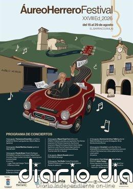 El Barraco (Ávila) acogerá el Festival 'Áureo Herrero' del 15 al 29 de agosto con nueve conciertos gratuitos