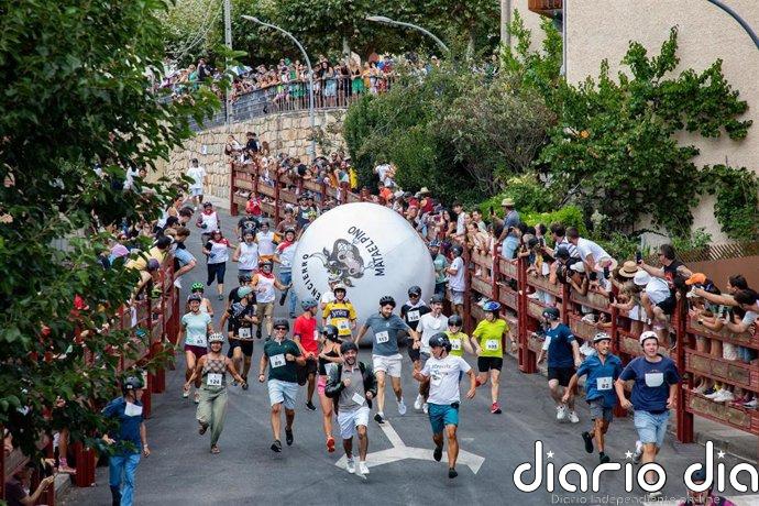 El Boloencierro vuelve a rodar por Mataelpino entre vecinos y visitantes: "Es una buena alternativa"