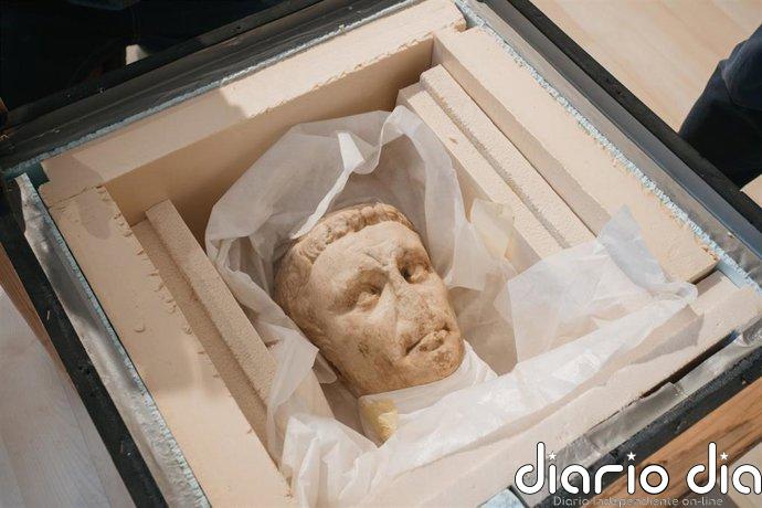El busto del emperador Claudio regresa a Calatayud 364 años después de que lo encontrara un agricultor