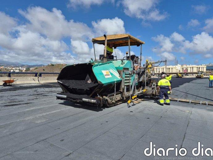 El Cabildo de Gran Canaria prevé abrir al completo el viaducto del Guiniguada durante la tarde de este lunes