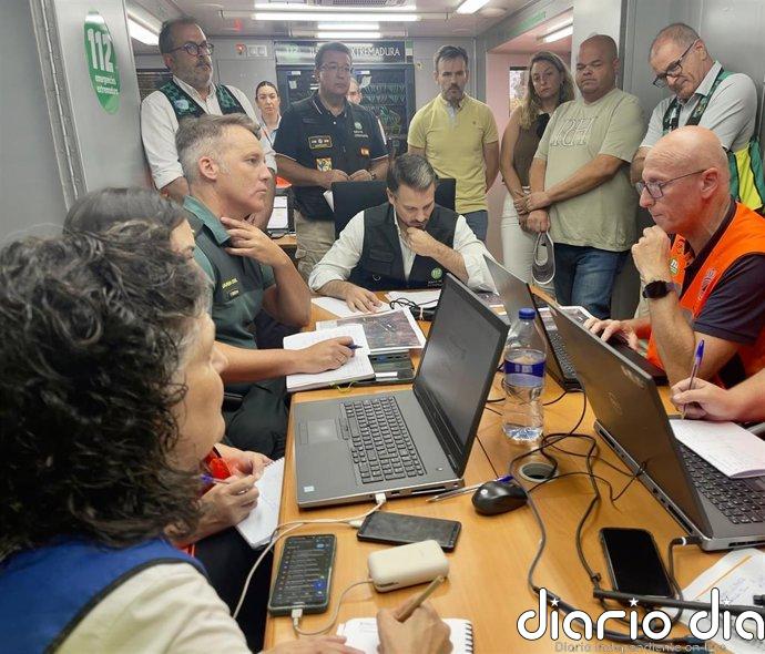 El Cecop mantiene el confinamiento de Casas de Millán y Grimaldo ante el incendio forestal