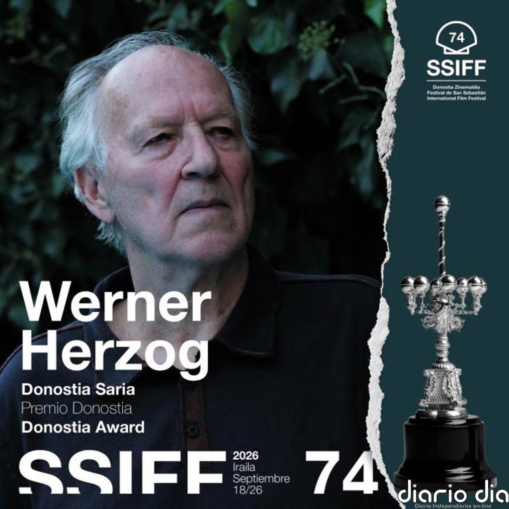 El cineasta alemán Werner Herzog, Premio Donostia en el Festival de San Sebastián
