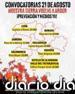 El colectivo 'Nuestra tierra vuelve a arder' se moviliza el viernes en CyL por "un cambio radical en gestión forestal"