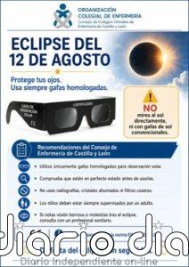 El Consejo de Enfermería de CyL pide extremar la protección ocular durante el eclipse del 12 de agosto