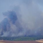 El dispositivo del incendio de Niebla (Huelva) supera los 600 efectivos: "Cualquier escenario es imprevisible"