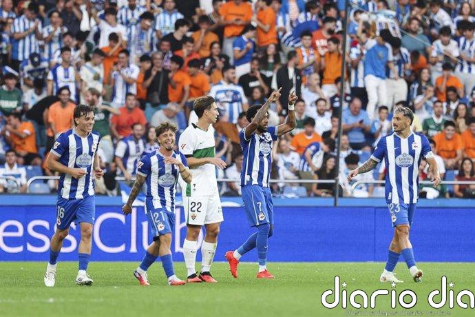 El Elche fastidia la fiesta de vuelta a Primera del Deportivo