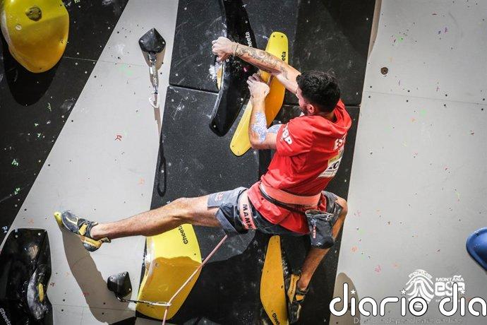 El extremeño Alberto Ginés se proclama campeón de Europa de escalada de dificultad