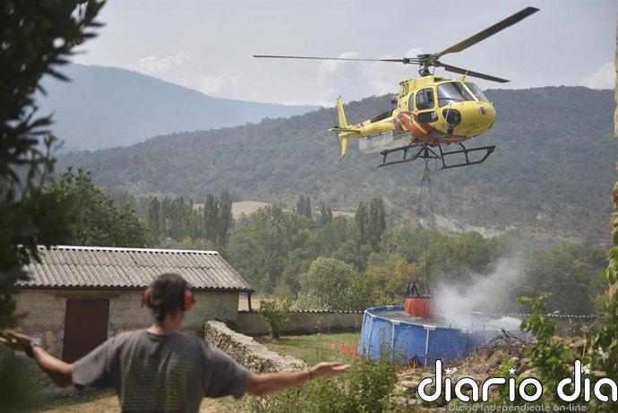 El Gobierno reconoce "el esfuerzo" de la UME en la lucha contra el fuego tras el accidente en Peñas de Riglos (Huesca)