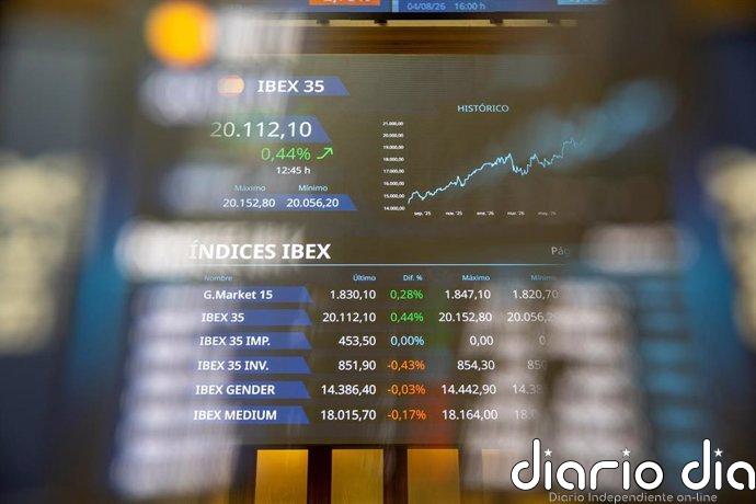 El Ibex 35 cotiza plano en la media sesión, en el entorno de los 20.175 puntos