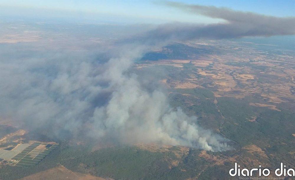 El incendio de Niebla (Huelva) entra en fase de emergencia y obliga al alejamiento preventivo de dos aldeas