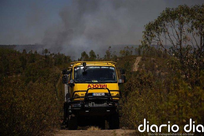 El incendio de Niebla (Huelva) suma 66 desalojados y mantiene cortadas dos carreteras