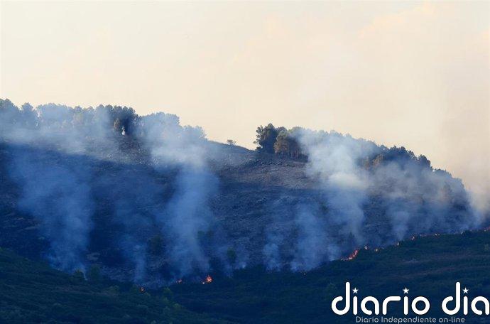 El incendio de Tírig afecta a unas 684 hectáreas con un perímetro aproximado de 19 kilómetros