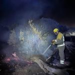 El incendio en Aldea del Fresno presenta una "evolución positiva" durante la noche