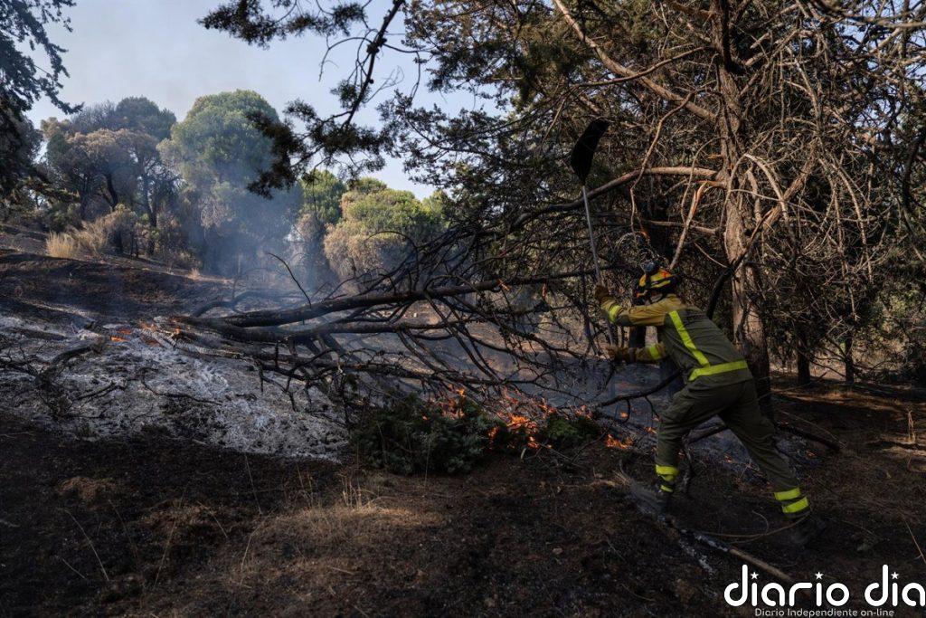 El incendio en Aldea del Fresno se encuentra estabilizado con un balance de 330 hectáreas afectadas