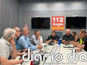 El operativo contiene durante la noche el avance del incendio de Riglos hacia los núcleos de población