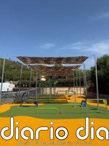 El polideportivo de sa Coma cuenta con un nuevo espacio de calistenia y máquinas para personas mayores