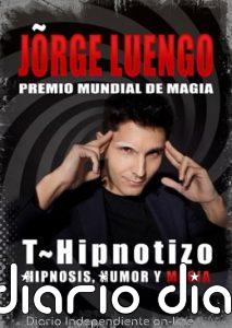 El prestigioso ilusionista Jorge Luengo presentará su espectáculo 'T-Hipnotizo' el 26 de septiembre en Jaén