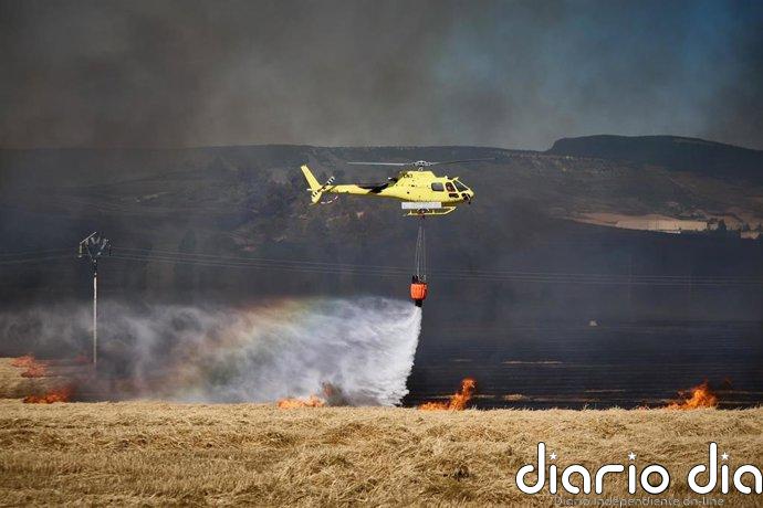 El riesgo de incendio forestal este lunes es "muy alto" o "extremo" en gran parte de Navarra