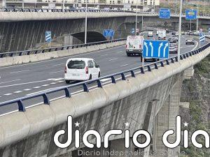 El tráfico del viaducto del Guiniguada en sentido norte se reabrirá este domingo