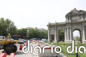 El tramo en obras entre Cibeles y la Puerta de Alcalá recupera este lunes un carril por sentido
