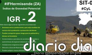Elevan a nivel 2 de gravedad La Tejera (Zamora) por riesgo para la población