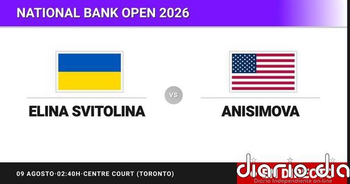 Elina Svitolina - Amanda Anisimova, en directo hoy: sigue el partido de National Bank Open