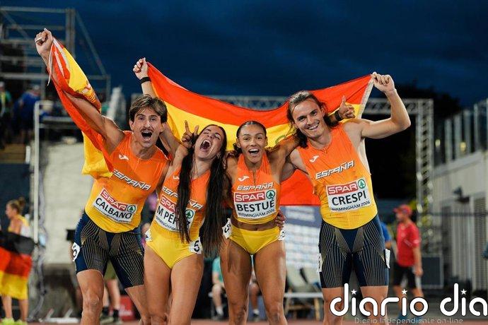 España se desquita con un bronce en relevos para terminar el Europeo
